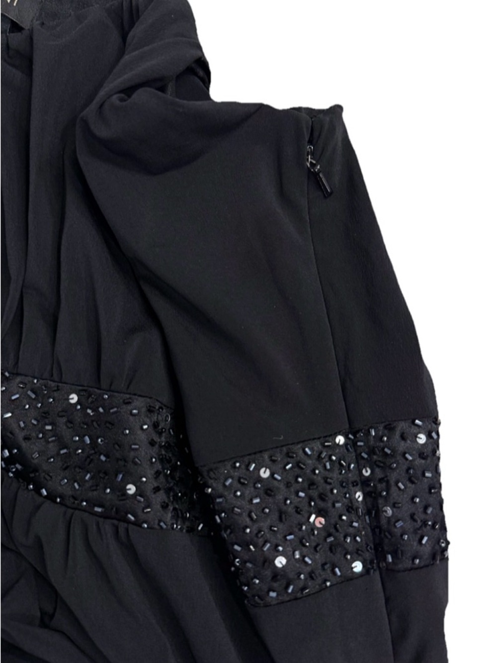 Lane Bryant NWT Black Beaded High Low Dress Size 22 - Picture 7 of 11